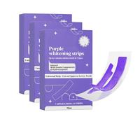 Bande Violette Blanchiment Dentaire, Bande Blanchiment Dentaire Violet, Teeth Whitening Strips, Nano Hydroxyapatite Bandes Violette Kit Blanchiment Dentaire, élimine Taches Café/Thé/Vin (3)
