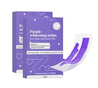 Bande Violette Blanchiment Dentaire, Bande Blanchiment Dentaire Violet, Teeth Whitening Strips, Nano Hydroxyapatite Bandes Violette Kit Blanchiment Dentaire, élimine Taches Café/Thé/Vin (2)