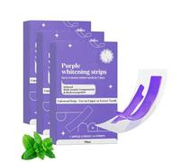 Bande Violette Blanchiment Dentaire,Teeth Whitening Strips,Bande Blanchiment Dentaire Violet,Nano Hydroxyapatite Bandes Violette Kit Blanchiment Dentaire,Whitening Strips élimine Taches Café (21 PC)
