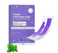 Bande Violette Blanchiment Dentaire,Teeth Whitening Strips,Bande Blanchiment Dentaire Violet,Nano Hydroxyapatite Bandes Violette Kit Blanchiment Dentaire,Whitening Strips élimine Taches Café (7 PC)