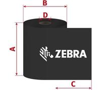 Bande Zebra ZipShip 2300, 33mm x 74m, TTR, cire