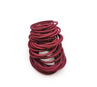Bandeau 100 morceaux de cheveux en métal cravate de cheveux Scrunchies blonde brun brun cordon grandes femmes élastiques femmes girls tiers de queue de queue sans papier Bandeau Cheveux Femme(Wine red