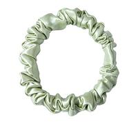 Bandeau 100% Pure Soik Cheveux Archants Bandes Bandes Élastiques Scroucheux Titulaires de queue de queue de cheval for Femmes Filles Accessoires for cheveux Bandeau Cheveux Femme(Light green 1.5cm)