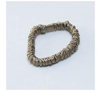 Bandeau 100% Pure Soik Cheveux Archants Bandes Bandes Élastiques Scroucheux Titulaires de queue de queue de cheval for Femmes Filles Accessoires for cheveux Bandeau Cheveux Femme(Khaki 1cm)