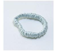 Bandeau 100% Pure Soik Cheveux Archants Bandes Bandes Élastiques Scroucheux Titulaires de queue de queue de cheval for Femmes Filles Accessoires for cheveux Bandeau Cheveux Femme(Light green 1cm)