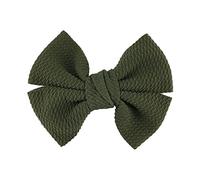 Bandeau 10pcs / lot 4,5 "Grands arcs de cheveux for filles for filles Populaire Accessoires de mode sucrée Bowknot Boutique Head Wear Bandeau Cheveux Femme(Army green,With clip)