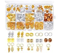 Bandeau 24 0pcs Poitrine poitrine poignets clip bijoux dreadlocks perles mélangées métal réglable coiffure coiffure décoration coiffure coiffure tubes extension Bandeau Cheveux Femme