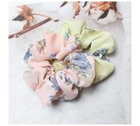 Bandeau 2pcs / terrain rayures et points élastiques Scrouchies élastiques Bande à cheveux cheveux Crêche Cravate Cravate Stipe for Femmes Filles Bandeau Cheveux Femme(B24)