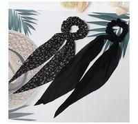 Bandeau 2pcs / terrain rayures et points élastiques Scrouchies élastiques Bande à cheveux cheveux Crêche Cravate Cravate Stipe for Femmes Filles Bandeau Cheveux Femme(B23)