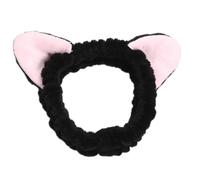 Bandeau 3D en peluche avec oreilles de chat pour lavage du visage - Pour festival de musique, maquillage féminin - Pour un usage quotidien