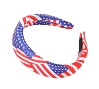 Bandeau 4 juillet - Serre-tête patriotique antidérapant | Accessoire de cheveux doux et coloré, bandeau drapeau américain pour travaux ménagers
