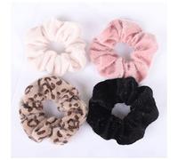Bandeau 4 PIÈCES/Ensemble Corée Velvet Scrunchie Scrunchie Caoutchouc Bandes de cheveux élastiques Solides Femmes Filles Bandeau de tête Pontéraille Titulaire de queue de quai Crêche Accessoires for