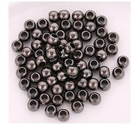 Bandeau 50pcs / sac coiffés beads Beads 8mm or argent brillant dreadroulocks bague cheveux bague tresse dreadlock perles de poignets de poignets d'environ 4 mm trou Bandeau Cheveux Femme(50pcs 8mm NO.