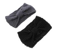 Bandeau à cheveux, 2 pièces bandeau tricoté bandeau de sport bandeau de maquillage bandeau de maquillage bandeau de ski for femmes bandeau en tricot extensible bandeau de cheveux chaud bandeau de chev
