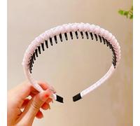 Bandeau à cheveux antidérapant avec dents pour femme Rose | Dents intérieures, sécurité antidérapante, essentiel pour le lavage du visage, garde les cheveux bien rangés, noir, violet