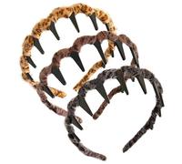 Bandeau à cheveux avec crâne haut - Bandes décoratives 3 pièces - Bandes antidérapantes réversibles rétro haut crâne - pour le sport, le cosplay, les entraînements à usage quotidien événement formel