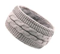Bandeau à cheveux, bandeaux tricotés au crochet, bandeaux athlétiques for femme, bandeau tricoté, bandeau en tricot torsadé, bandeaux chauds au crochet, bandeaux épais, cache-oreilles, fil gris foncé(