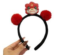 Bandeau à cheveux élégant en peluche serpent pour l'événement chinois de l'Année du serpent Personnalité pour adultes et enfants Chapeau de vacances prêt à l'emploi
