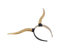 Bandeau à Cheveux en Corne D’antilope Or, Accessoire Gothique