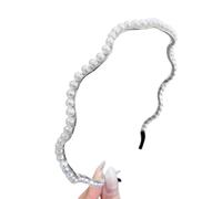 Bandeau à cheveux orné de fausses perles délicates - Structure légère et respirante - Idéal pour un usage quotidien, un événement spécial, une adolescente ou une fille