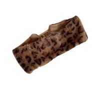 Bandeau à cheveux rétro en peluche avec motif léopards - Coupe-vent - Fourrures - Pour femmes et filles - Pour activités quotidiennes
