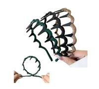 Bandeau à dents de requin en zigzag 2025 pour femme avec séparation haute - Bandeau ondulé avec peigne à dents pour femme - Cadeau pour adolescents - Support de cheveux pour un usage quotidien