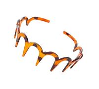 Bandeau à dents de requin - Peigne ondulé en forme de Z - Construction en plastique flexible antidérapant - Design extensible confortable - Avec maintien sûr - Chapeau polyvalent pour fille