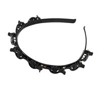 Bandeau À Double Frange - Bande De Coiffage Mince Avec Clips | Coiffure À Cheveux Tressée À La Mode, Épingle À Cheveux D'alligator Non Glissant Accessoire Pour Les Femmes Fashion Fashion Look Daily Ma