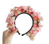 Bandeau À Fleurs En Soie Réglable Magnifique Accessoire Pour Cheveux Jolie Décoration De Cheveux Embellie Bandeau À Fleurs Colorées