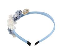 Bandeau à Fleurs pour Filles Style Coréen, Tissu Doux, Reine | Accessoire Cheveux Floral, Look Féerique pour Fêtes et Spectacles, Touche Élégante pour Petites Filles
