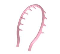 Bandeau à motifs zigzag Bandeau en Silicone de taille universelle, réglable, antidérapant, Flexible, Zig Zag pour Fitness(Pink)