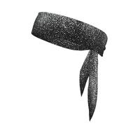 Bandeau à nouer avec imprimé paillettes argentées brillantes, cravate de karaté, bandeau athlétique, bandeau d'entraînement anti-transpiration