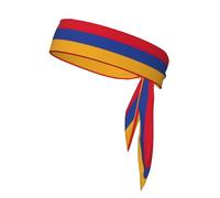 Bandeau à nouer avec motif drapeau de l'Arménie pour homme et femme, bandeau ninja, bandeau réglable évacuant l'humidité