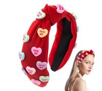 Bandeau à nœud Love Coeur, bandeaux larges nœuds, bandeau de lavage du visage de spa à la mode, couvre-chef de maquillage doux | Couvre-chef de maquillage, décorations saisonnières, enveloppements de