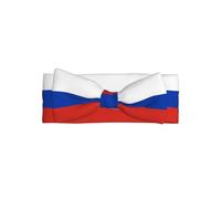 Bandeau à nœud pour bébé avec drapeau russe, bandeau doux et extensible pour nouveau-nés et nourrissons, joli nœud papillon pour fêtes et cadeaux