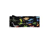 Bandeau à nœud pour bébé avec images de dinosaures de dessin animé, un accessoire de cheveux pour les nouveau-nés et les nourrissons, adapté pour les bébés de 0 à 6 mois