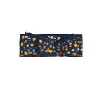 Bandeau à nœud pour bébé avec système solaire et motif planètes, fabriqué en matériau doux et agréable pour la peau.