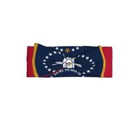 Bandeau à nœud pour bébé fille avec drapeau de l'État du Mississippi - Bandeau en polyester doux et extensible, parfait pour les nouveau-nés de 0 à 6 mois, cadeau de bébé, accessoire photo