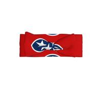 Bandeau à nœud pour bébé fille avec drapeau de l'État du Tennessee - Bandeau en polyester doux et extensible, parfait pour les nouveau-nés de 0 à 6 mois, cadeau de bébé, accessoire photo