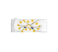 Bandeau à nœud pour bébé fille avec drapeau du Rhode Island - Bandeau en polyester doux et extensible, parfait pour les nouveau-nés, 0 à 6 mois, cadeau de bébé, accessoire photo