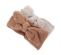 Bandeau à Nœud pour Bébé Fille, Lot de 2, en Tissu