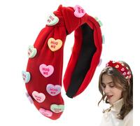 Bandeau à nœuds de Saint-Valentin Accessoire de coiffure doux et