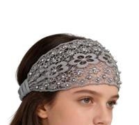 Bandeau à Perles Accessoires Cheveux en Dentelle à Perles Florale
