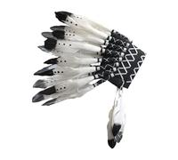 Bandeau à Plumes Coiffe avec plumes artificielles, chapeau de fête coloré for représentations sur scène