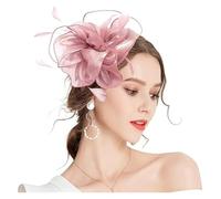 Bandeau à plumes et fleurs for mariage, couvre-chef for femme, chapeau de course Royal Ascot, pilulier, cocktail, thé, Derby, for femme