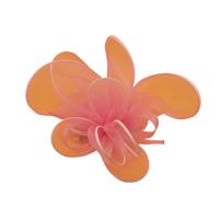 Bandeau à plumes et fleurs for mariage, couvre-chef for femme, chapeau de course Royal Ascot, pilulier, cocktail, thé, Derby, for femme(Pink)