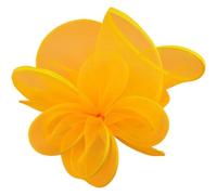 Bandeau à plumes et fleurs for mariage, couvre-chef for femme, chapeau de course Royal Ascot, pilulier, cocktail, thé, Derby, for femme(Yellow)