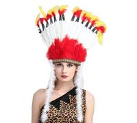 Bandeau à plumes ethnique indien, accessoire de Costume de jeu de rôle, bandeau de carnaval, coiffure de célébration, couvre-chef culturel, accessoire culturel