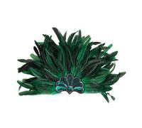 Bandeau à plumes populaire pour carnaval et paillettes avec sangle élastique pour un port sécurisé de musique festival et spectacle de scène