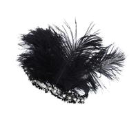 Bandeau à plumes vintage années 1920 accessoires de cosplay pour femmes bal de fin d'année, mariage, mascarade, cosplay, fêtes, bandeau pour femme